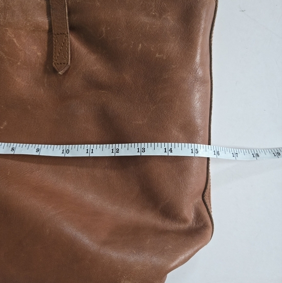 Madewell crossbody satchel - The Transport Satchel - cognac brown leather - Picture 4 of 14